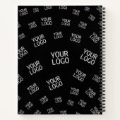 デザイン、写真、またはビジネスロゴをランダムに並べて表示 ノートブック (裏面)