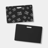 デザイン、写真、またはビジネスロゴをランダムに並べて表示 バッジ (Front & Back)