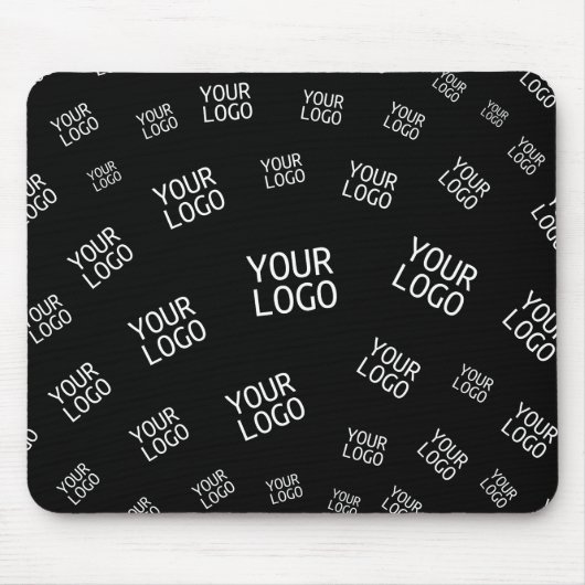 デザイン、写真、またはビジネスロゴをランダムに並べて表示 マウスパッド (正面)