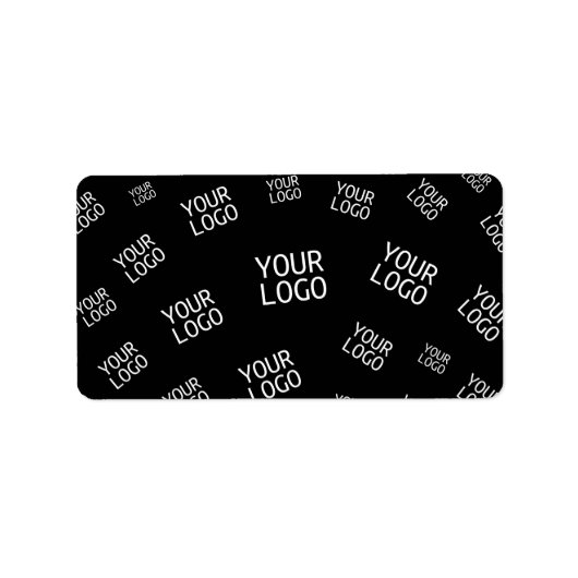 デザイン、写真、またはビジネスロゴをランダムに並べて表示 ラベル (正面)