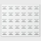 -デザイン-加えますあなたのロゴをカスタマイズ ラッピングペーパー (フラット)