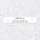 デザイン（名前によるホワイトスクリプトビジネス） ラベル (デザイン1)