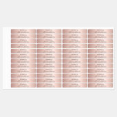 デザイン(名前バラ金ゴールドスクリプトビジネス) ラベル (シート)