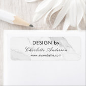 デザイン（名商：ホワイトグレー大理石） ラベル (インサイチュ)