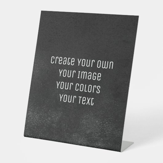 デザイン – 独自の作成 台座サイン (正面)