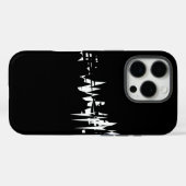 デザイン(白黒) Case-Mate iPhoneケース (裏面 (横))