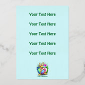 デザイン© BluedarkArt 箔招待状 (裏面)