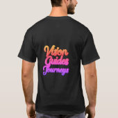 デザイン「Vision Guides Journees」付き男Tシャツ Tシャツ (裏面)
