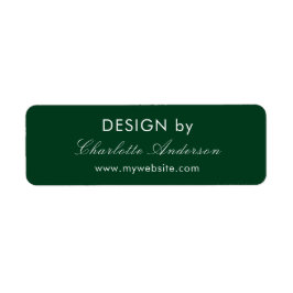 デザインbyネームエメラルドグリーンビジネス起業家 ラベル
