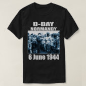 デザインD-Dayノルマンディー着地侵略記念館  Tシャツ (デザイン正面)