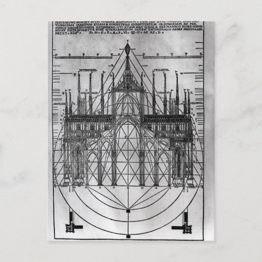 デザインforミラノ大聖堂 ポストカード (正面)