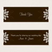 デザインNo.3ありがとうギフトラベル- CHOCOLATE (正面&裏面)