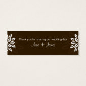 デザインNo.3ありがとうギフトラベル- CHOCOLATE (裏面)