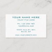 デザインQRコード名刺のカスタム色 名刺 (正面)