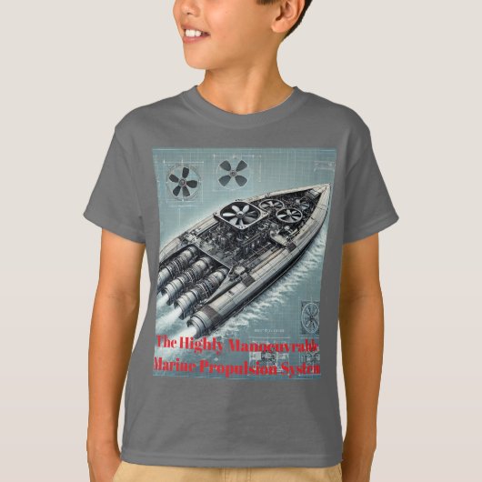 デザインTシャツ「究極の船舶推進」 Tシャツ (正面)