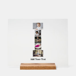 デザインYour Own Letter Iフォトコラージュ アクリルサイン