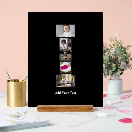 デザインYour Own Letter Iフォトコラージュ アクリルサイン (ウェディング)