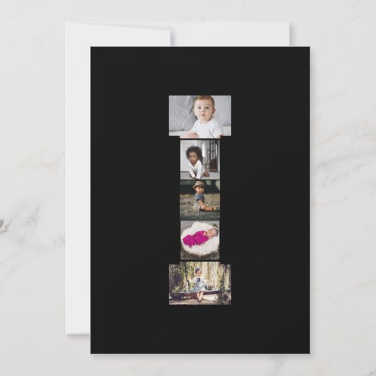 デザインYour Own Letter Iフォトコラージュ サンキューカード (正面)