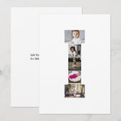 デザインYour Own Letter Iフォトコラージュ サンキューカード (正面/裏面)