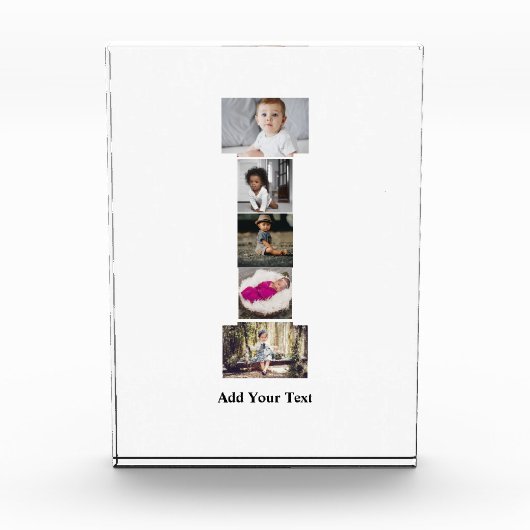 デザインYour Own Letter Iフォトコラージュ フォトブロック (正面)