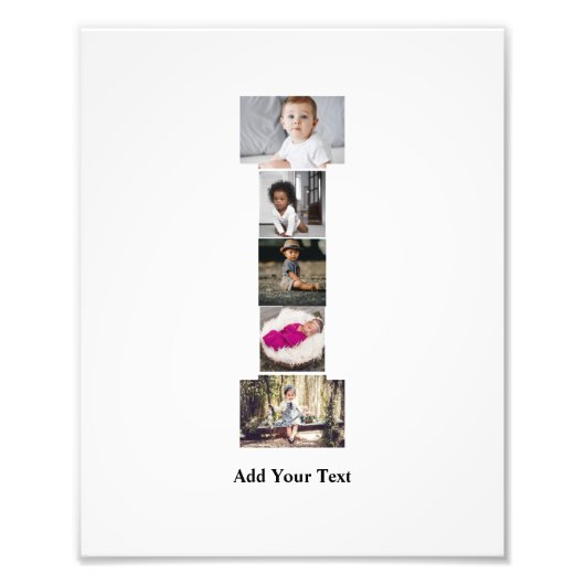 デザインYour Own Letter Iフォトコラージュ フォトプリント (正面)