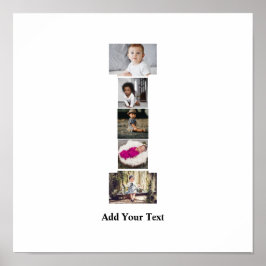 デザインYour Own Letter Iフォトコラージュ ポスター