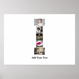 デザインYour Own Letter Iフォトコラージュ ポスター