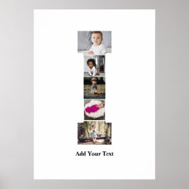 デザインYour Own Letter Iフォトコラージュ ポスター