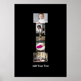 デザインYour Own Letter Iフォトコラージュ ポスター