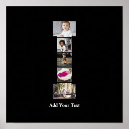 デザインYour Own Letter Iフォトコラージュ ポスター