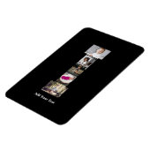 デザインYour Own Letter Iフォトコラージュ マグネット (左側)