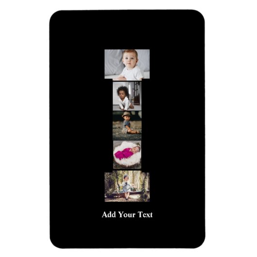 デザインYour Own Letter Iフォトコラージュ マグネット (縦)