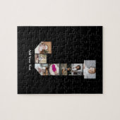 デザインYour Own Letter Jフォトコラージュのポスター ジグソーパズル (横)