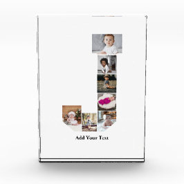 デザインYour Own Letter Jフォトコラージュのポスター フォトブロック