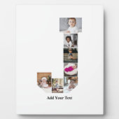 デザインYour Own Letter Jフォトコラージュのポスター フォトプラーク (正面)