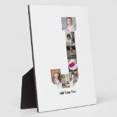 デザインYour Own Letter Jフォトコラージュのポスター フォトプラーク (側面)