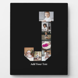 デザインYour Own Letter Jフォトコラージュのポスター フォトプラーク