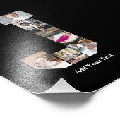 デザインYour Own Letter Jフォトコラージュのポスター フォトプリント (角)