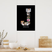 デザインYour Own Letter Jフォトコラージュのポスター ポスター (キッチン)