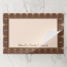 デザイ素朴ンエレガントタ紙ランチョンマット