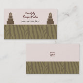 デザイ結婚ナーズケーキ 名刺 (正面/裏面)