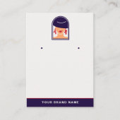 デザエレガントイナージュエリー用ロゴ女性ホルダー 名刺 (正面)