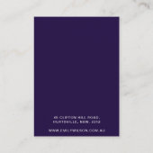 デザエレガントイナージュエリー用ロゴ女性ホルダー 名刺 (裏面)