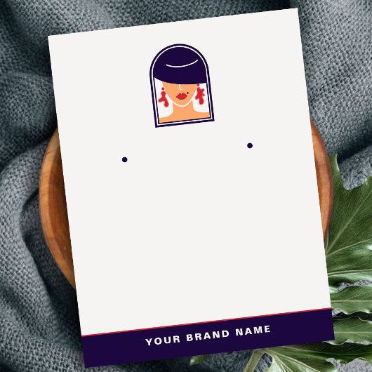 デザエレガントイナージュエリー用ロゴ女性ホルダー 名刺