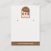 デザエレガントイミニマルナジュエリースクリプトのホルダー 名刺 (正面)