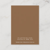 デザエレガントイミニマルナジュエリースクリプトのホルダー 名刺 (裏面)