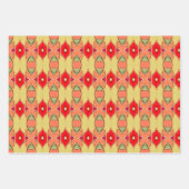 デザカラフルイパターン（の模様が）あるナー ラッピングペーパーシート (正面2)