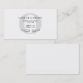 デザシンプルイナ・モノグラスタイリッシュパーソナライズされたム 名刺 (正面/裏面)