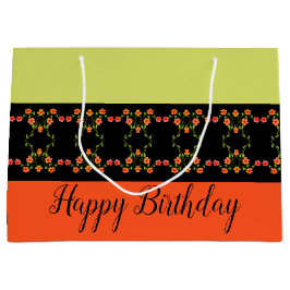 デザモダンイカラフルナー ラージペーパーバッグ