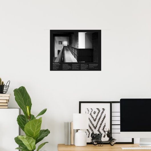 デザラタポーブメント – 建築フーグファインアート ポスター (ホームオフィス)